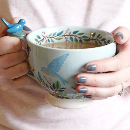 House of Disaster Secret Garden Blue Bird Teacup
