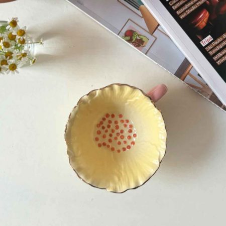 Yellow Flower Ceramic Mug