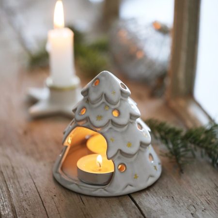 Christmas Tree Ceramic Tealight Holder