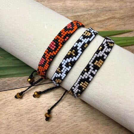Miyuki Leopard Print Bracelet